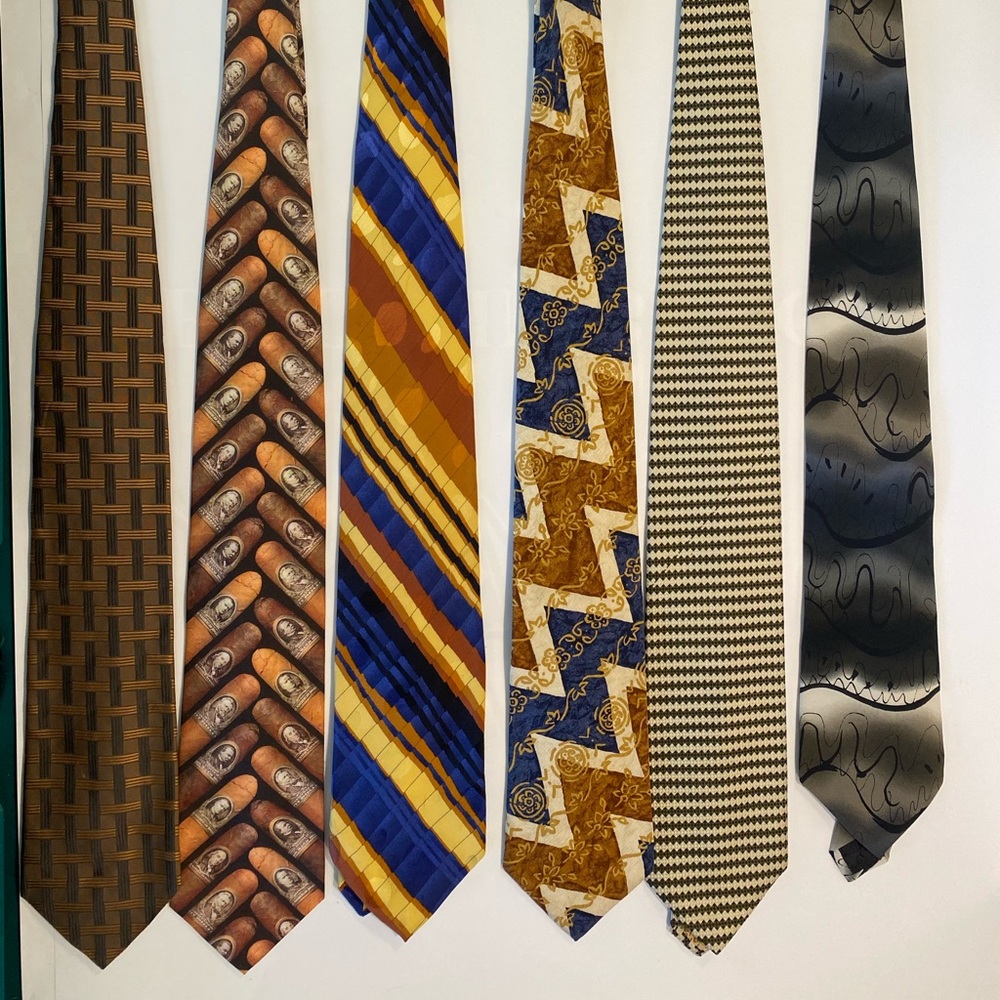 6 High-end tie options! Select 2 for $15 or 3 for $20.